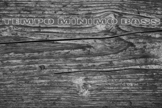 Tempo Minimo Bass Font examples