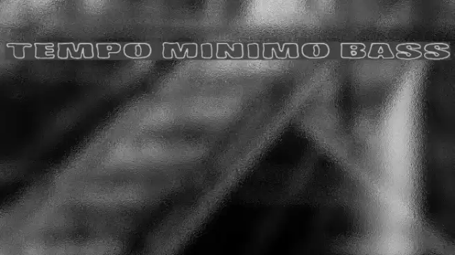 Tempo Minimo Bass Font examples