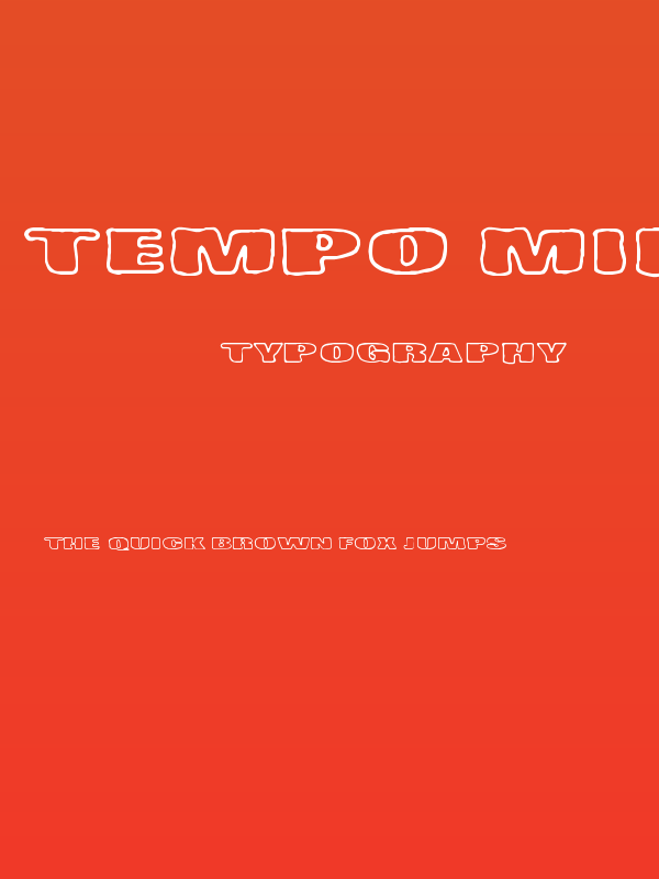 Tempo Minimo Bass Poster