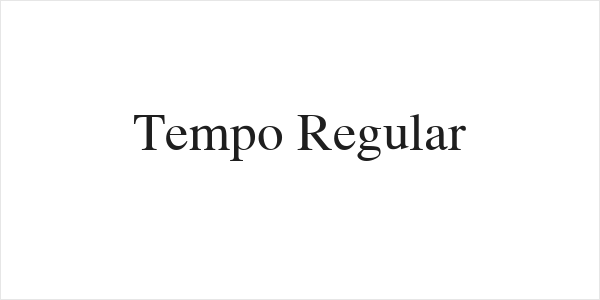 Tempo Regular Logo
