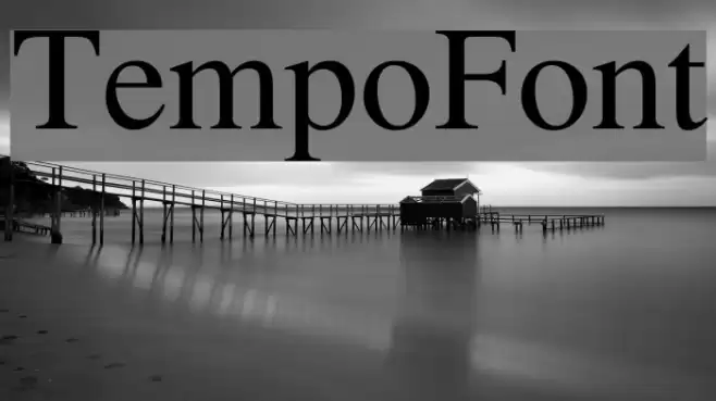 TempoFont Font examples