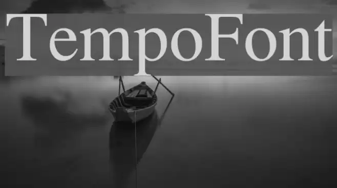 TempoFont Font examples