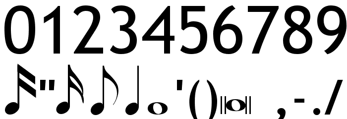 TempoIndicationsLiteTrebuchet Font OTHER CHARS