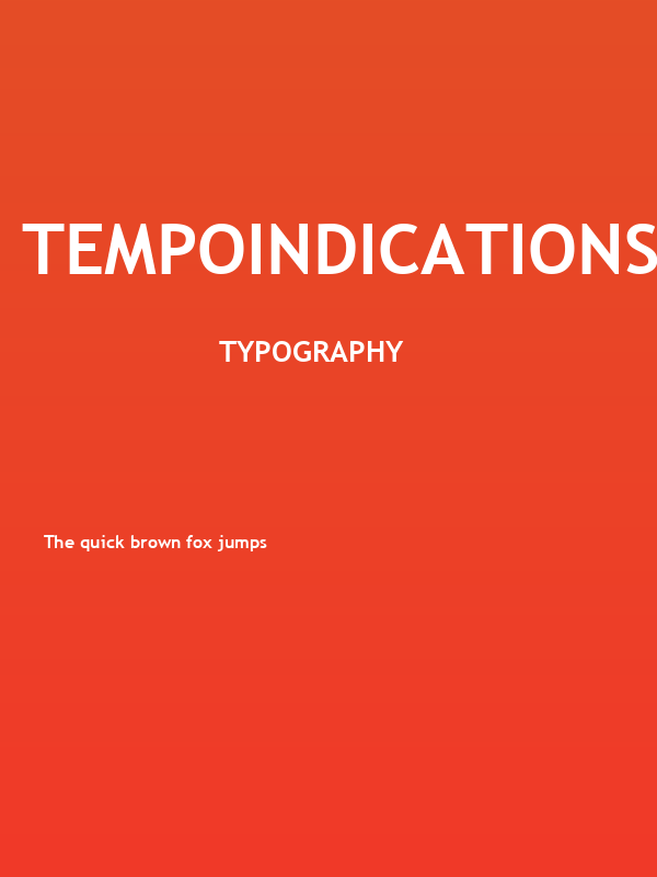 TempoIndicationsLiteTrebuchet Poster