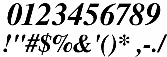 Tempora LGC Unicode Bold Italic フォント その他の文字