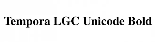 Tempora LGC Unicode Bold  Free Fonts Download