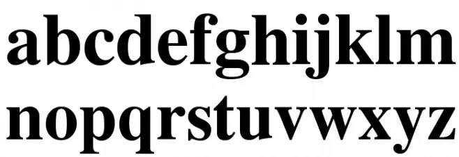 Tempora LGC Unicode Bold Font LOWERCASE
