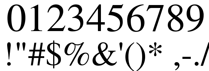 Tempora LGC Unicode Font OTHER CHARS
