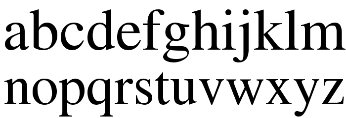 Tempora LGC Unicode Font LOWERCASE