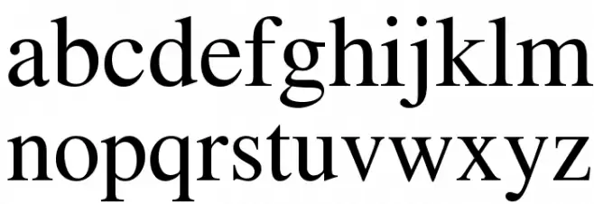 Tempora LGC Unicode Font LOWERCASE