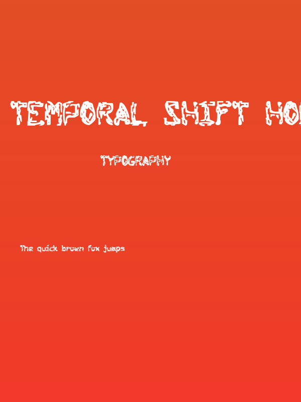 Temporal Shift Hollow Poster