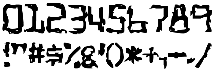 Temporal Shift Font OTHER CHARS