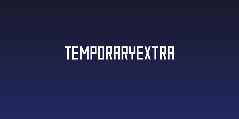 TemporaryExtra Social Header
