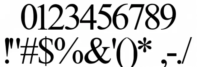 Temps Nouveau Font OTHER CHARS