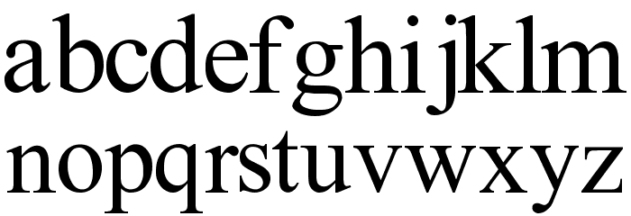 Temps Nouveau Font LOWERCASE