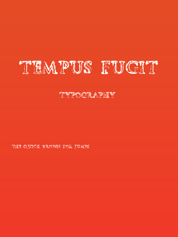 Tempus Fugit Poster