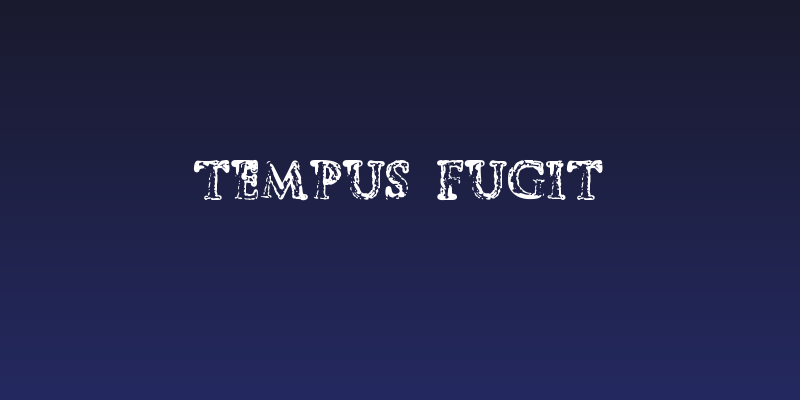 Tempus Fugit Social Header