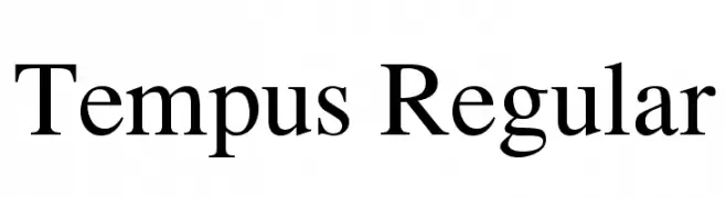 Tempus Regular  Frei Schriftart Herunterladen