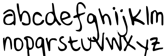 Ten Million Fireflies Font LOWERCASE