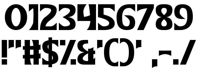 Ten Pin Font OTHER CHARS