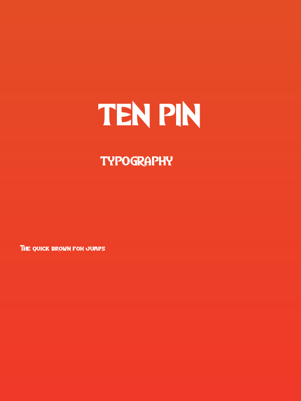 Ten Pin Poster