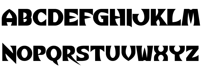 Ten Pin Font LOWERCASE