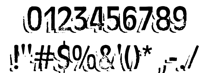 Ten Ton Ballyhoo Alternates Font OTHER CHARS