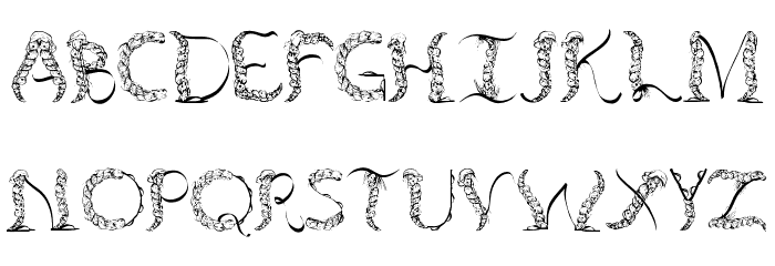 TenCHCeliber Font LOWERCASE