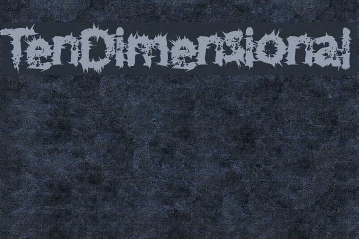 TenDimensional Font examples