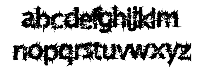 TenDimensional Font LOWERCASE