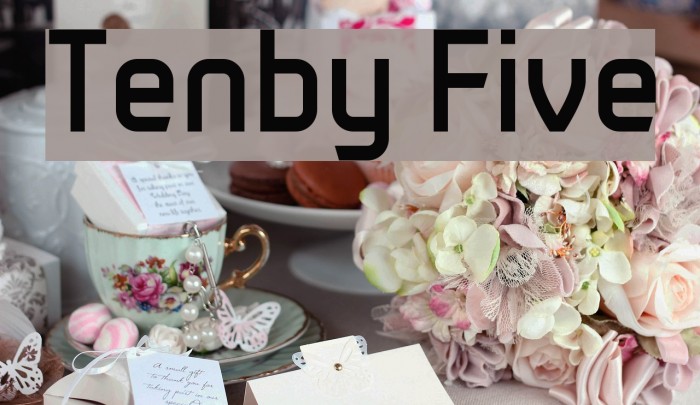 Tenby Five Font examples