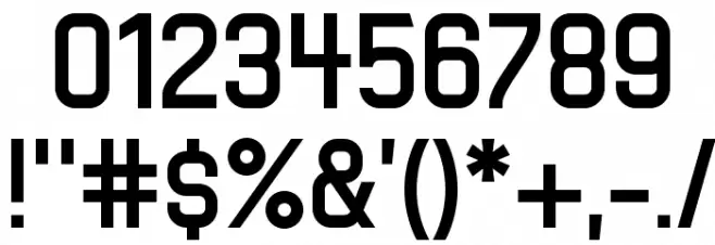 TenbyFive Font OTHER CHARS