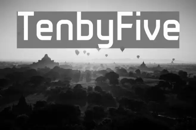 TenbyFive Font examples