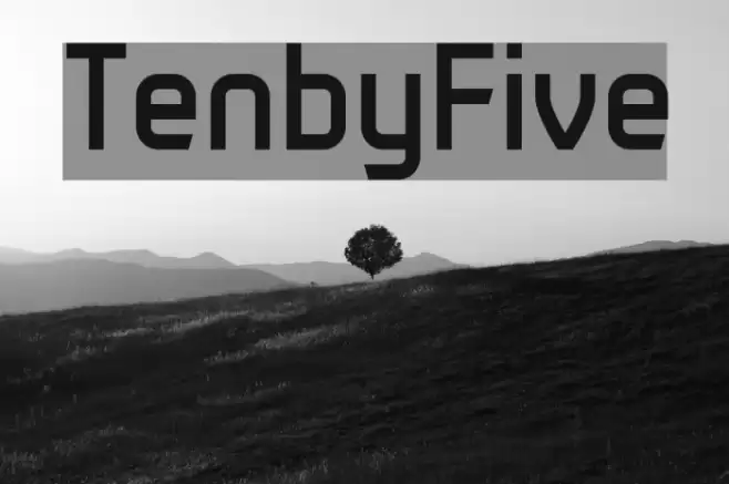 TenbyFive Font examples