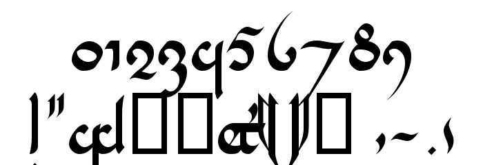 Tencele Latinwa Font OTHER CHARS