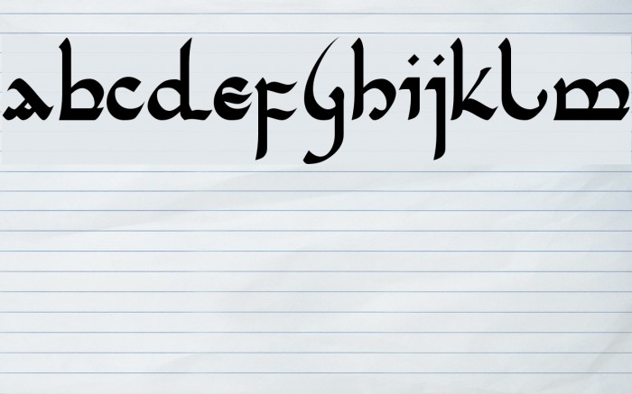 Tencele Latinwa Font examples
