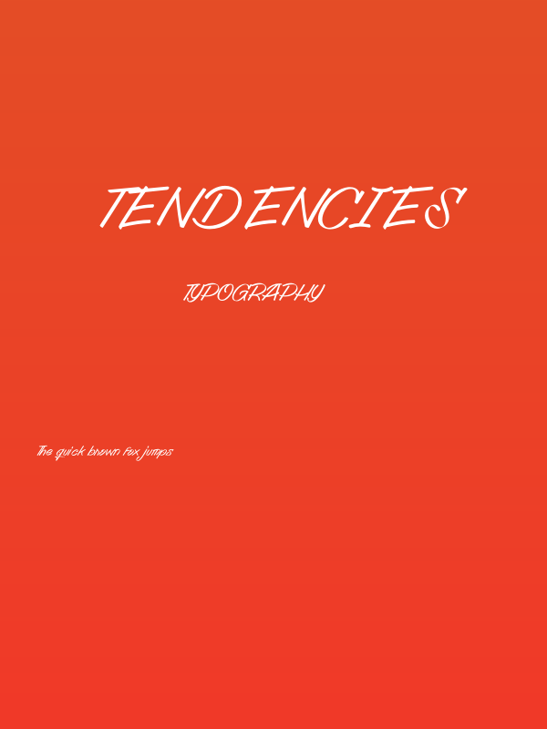 Tendencies Poster