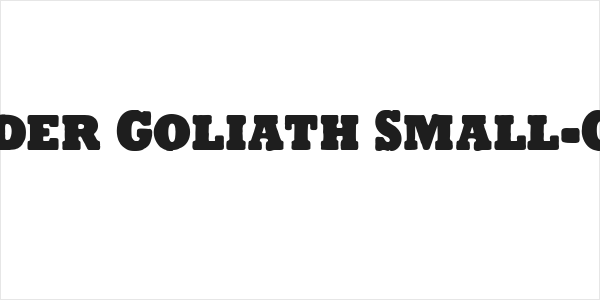 Tender Goliath Small-Caps Logo