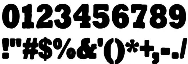 Tender Goliath Font OTHER CHARS