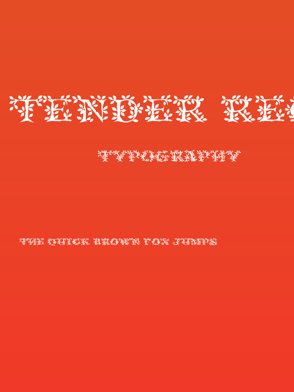 Tender Regular Poster