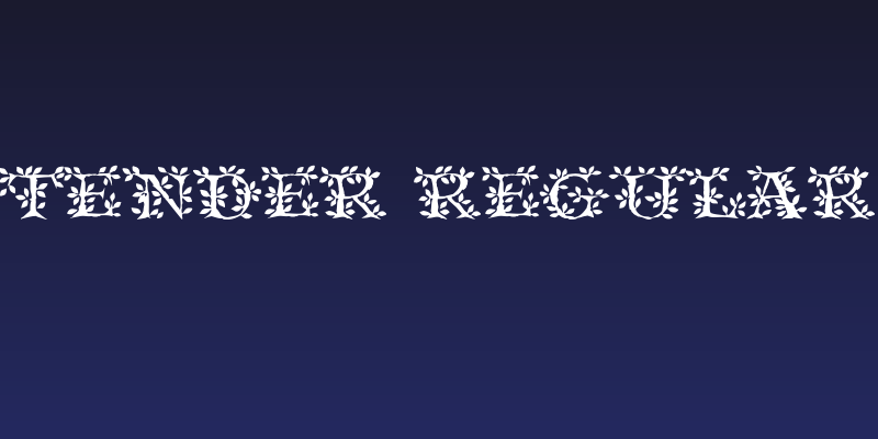 Tender Regular Social Header