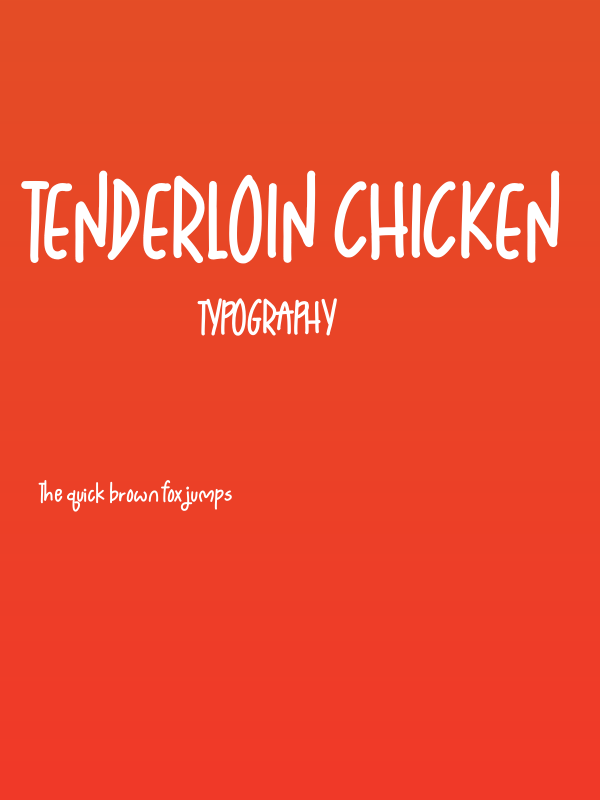 Tenderloin Chicken Poster