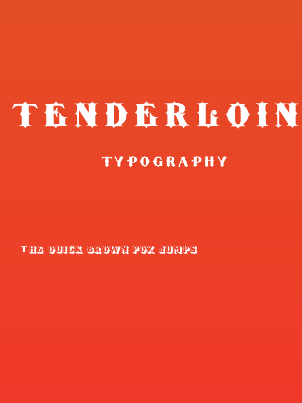 Tenderloin Poster