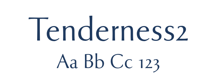 Tenderness2 Font Preview