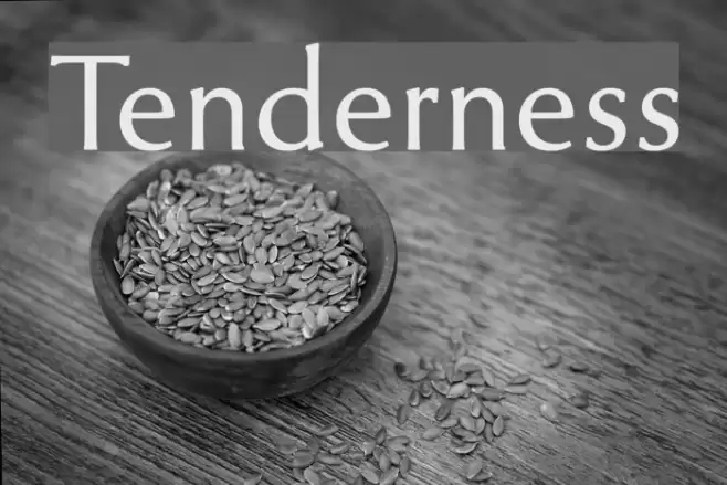 Tenderness Font examples
