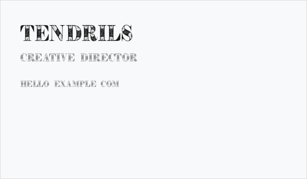 Tendrils Business Card