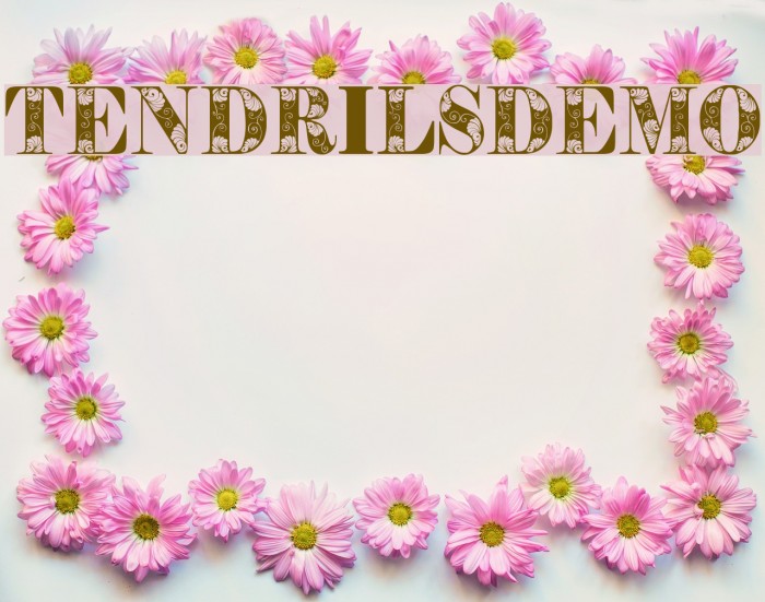 TendrilsDemo Font examples