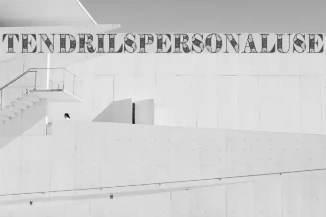 TendrilsPersonalUse Font examples