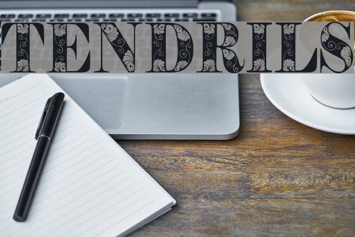 Tendrils Font examples