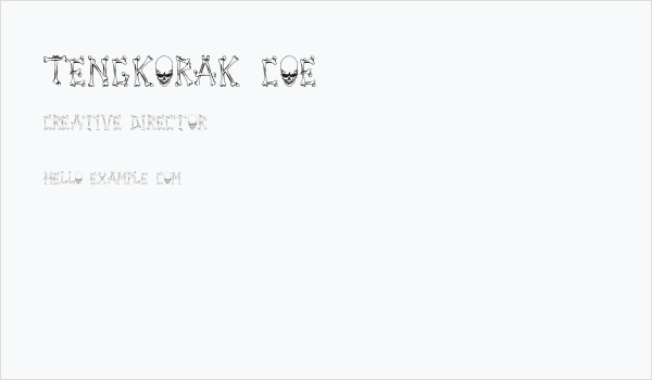 Tengkorak_COE Business Card